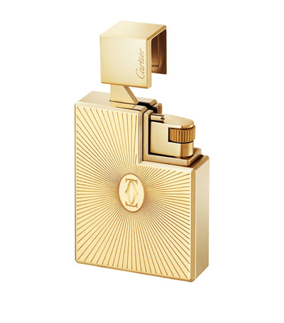 Briquet métal Double C motif rayon de soleil, 5 cm x 3,8 cm