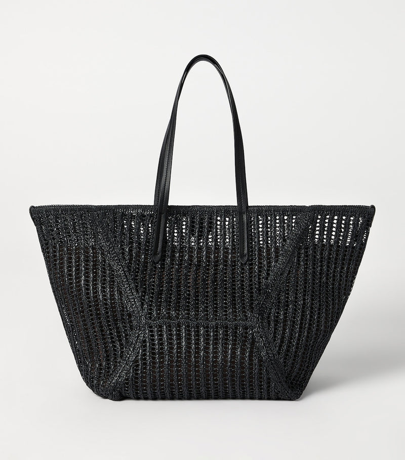 Brunello Cucinelli techno raffia knit BC Duo tote bag, UK version