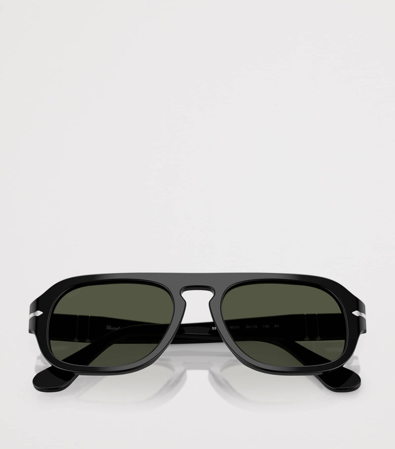 Persol Square Pilot sunglasses with acetate frame, UK version