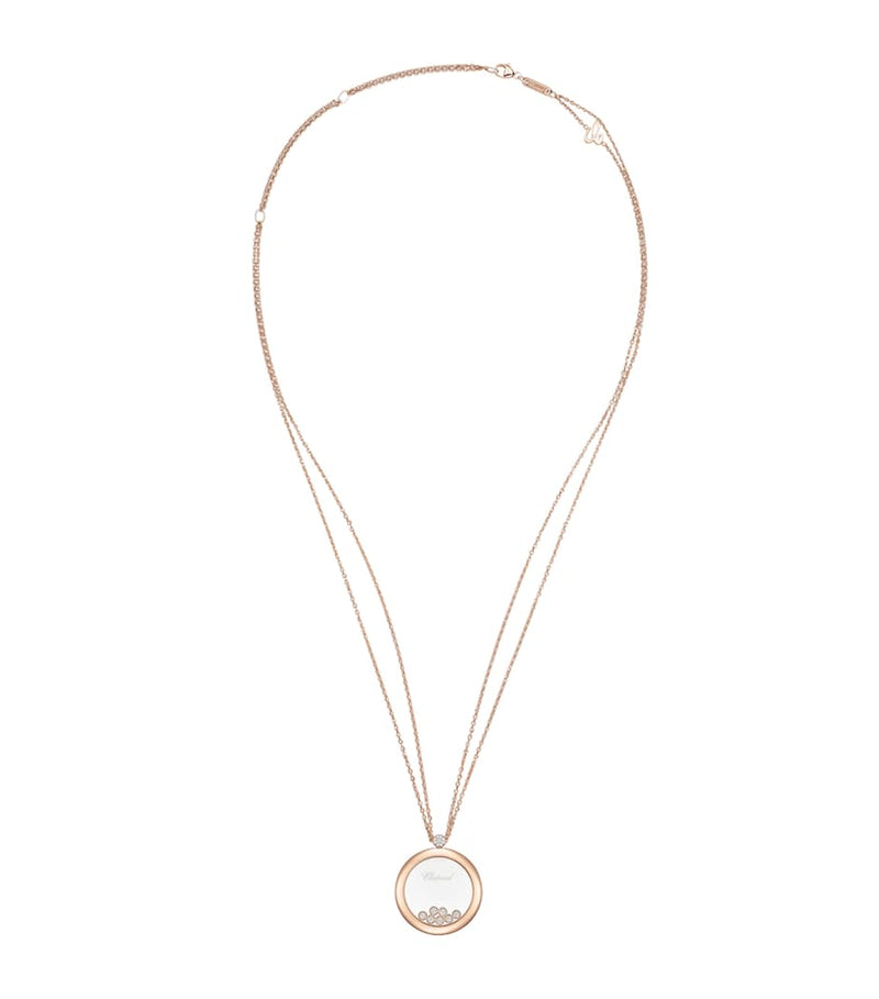 Chopard Happy Diamonds pendant 18k rose gold (British brand)