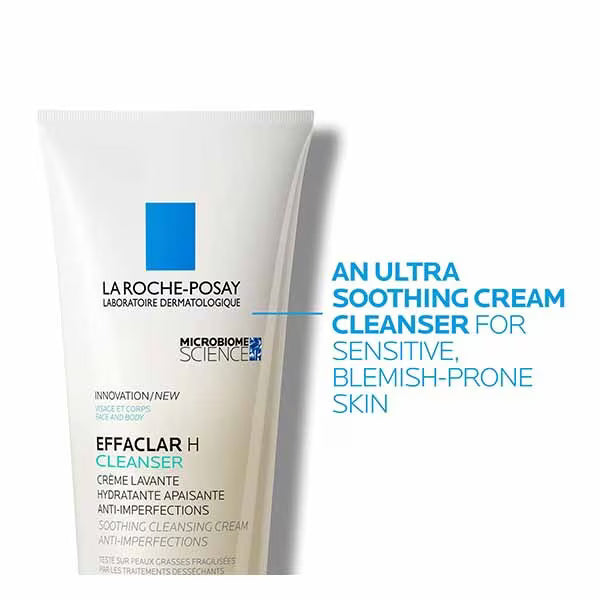 La Roche-Posay Effaclar H Cleansing Cream 200ml, imported from the UK