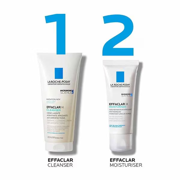 La Roche-Posay Effaclar H Cleansing Cream 200ml, imported from the UK