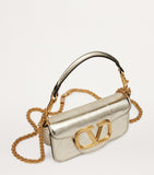 Valentino Garavani small leather Locò shoulder bag, imported from the UK
