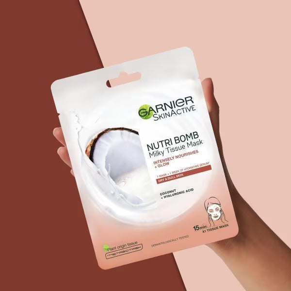Garnier Nutri Bomb Milky Sheet Mask Coconut 28g, UK version