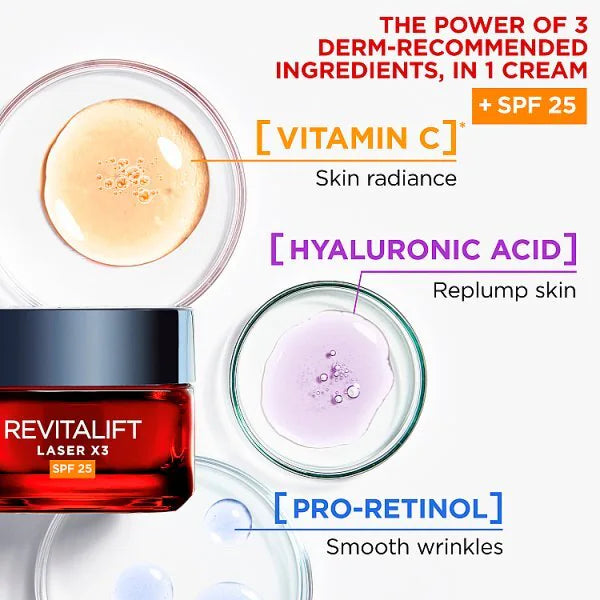 L'Oréal Paris Revitalift Day Cream SPF 25 50ml, UK version