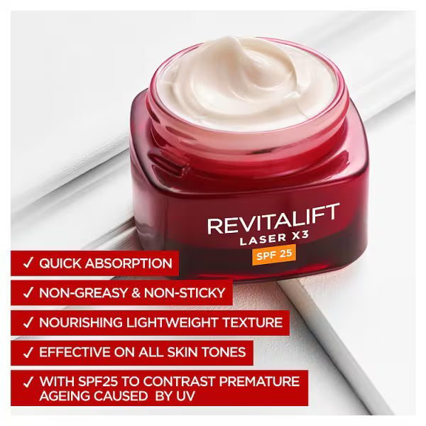 L'Oréal Paris Revitalift Day Cream SPF 25 50ml, UK version