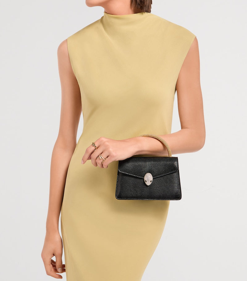 Bvlgari lizard leather Serpenti Pallini bag - British product