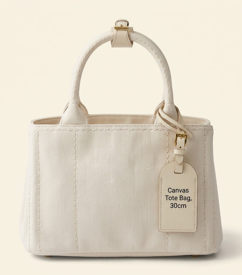 Prada cotton canvas mini Jardinière tote bag, UK version