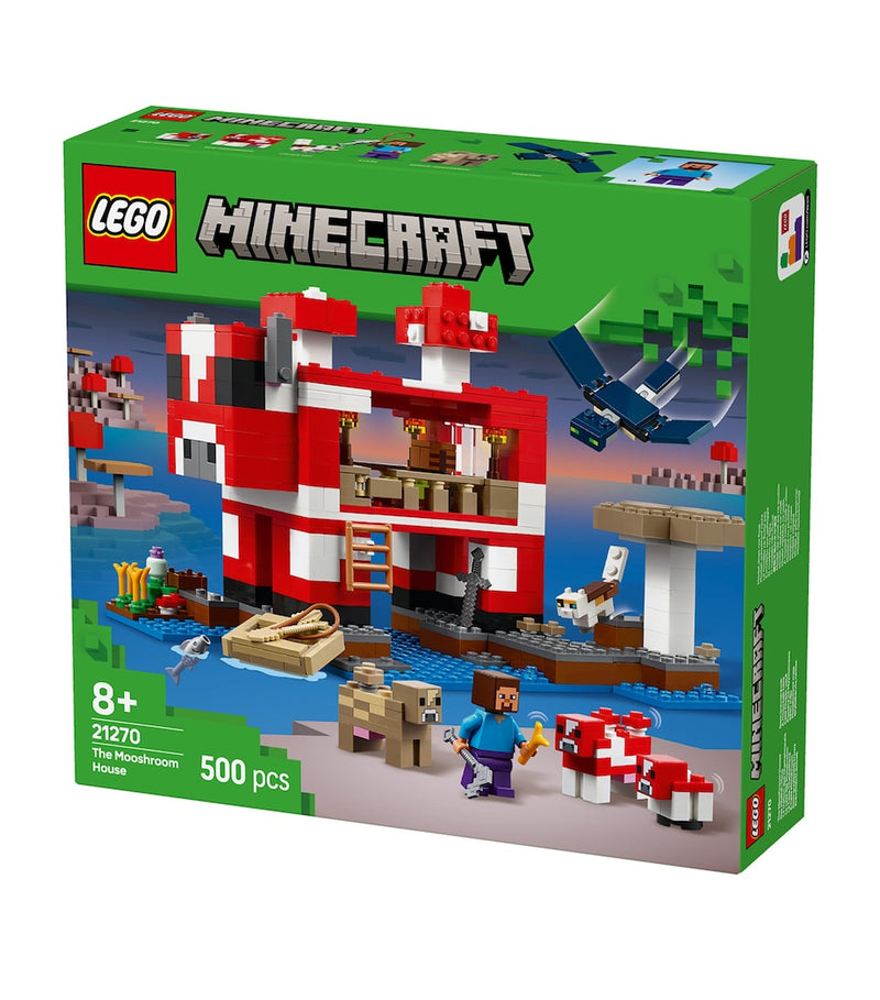Lego Minecraft The Mooshroom House building set, UK version