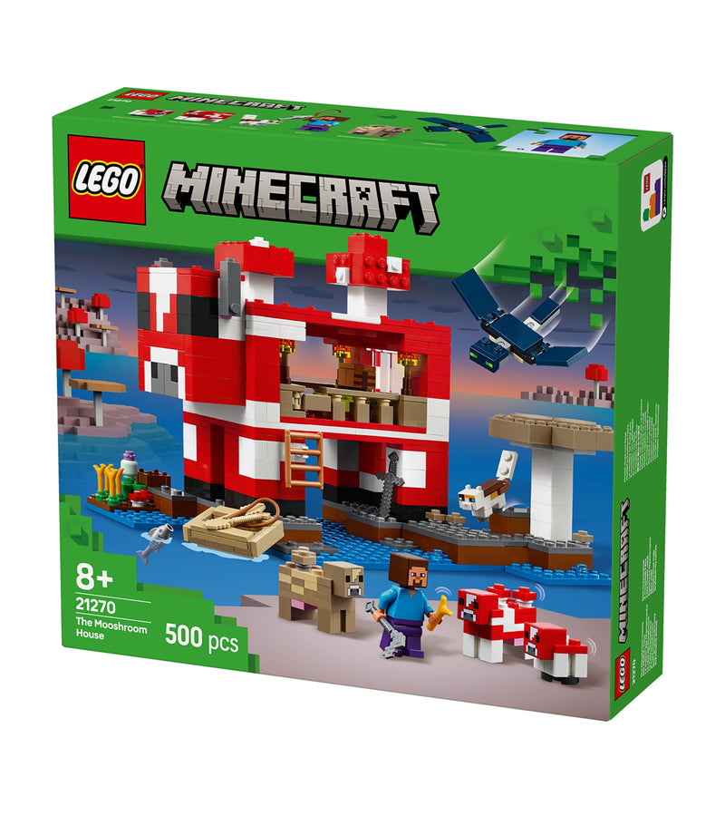 Lego Minecraft The Mooshroom House building set, UK version