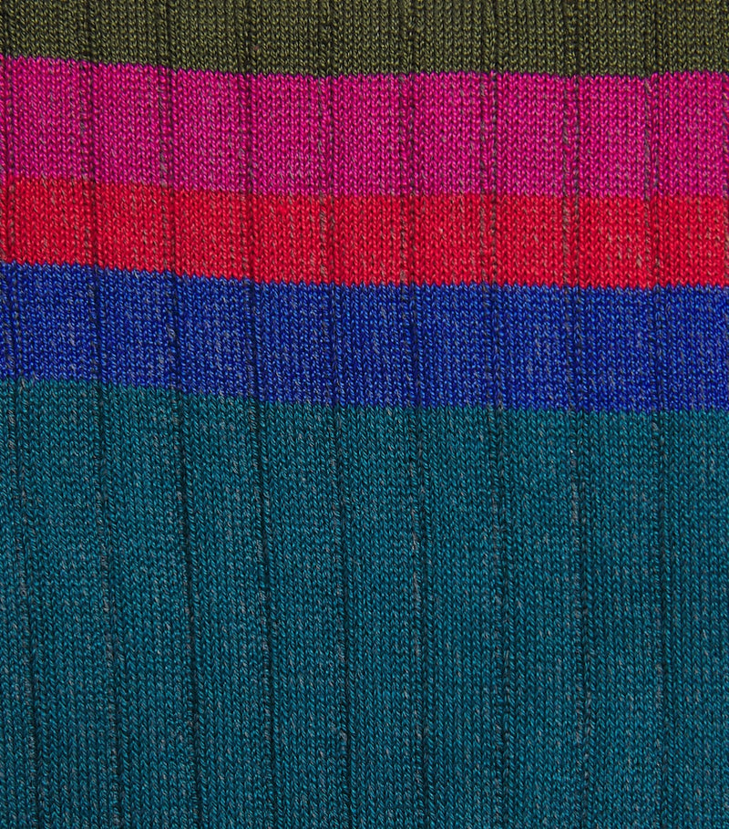 Paul Smith ribbed stripe organic cotton socks - British product
