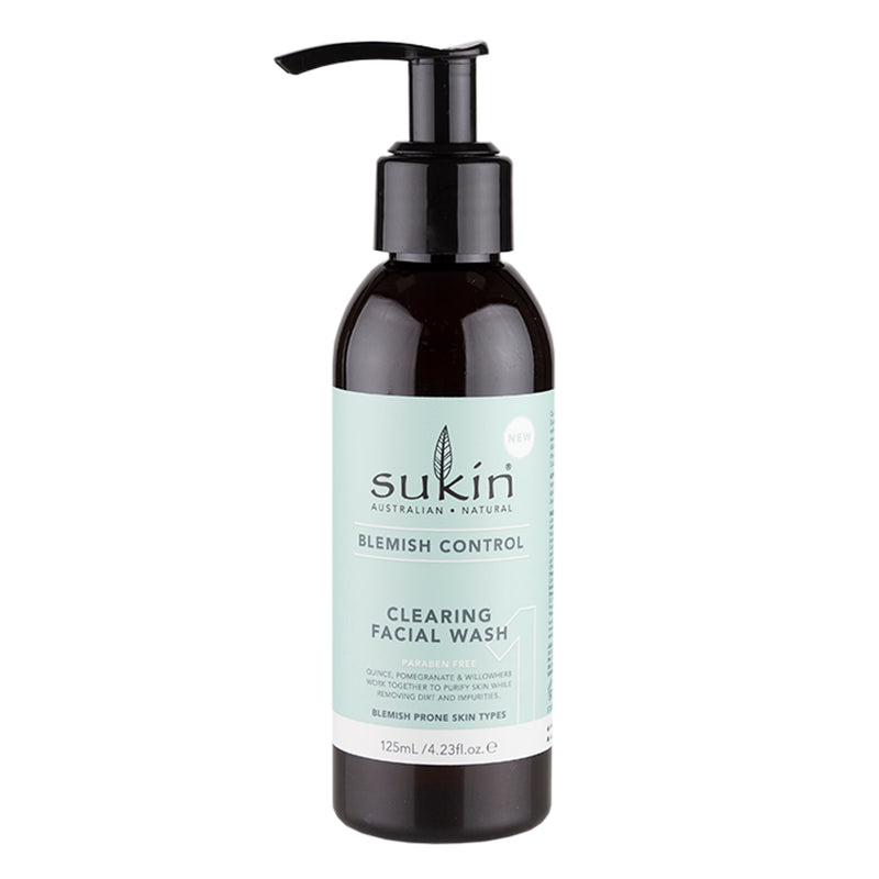 Sukin Blemish Control Clearing Face Wash 125ml (British brand)