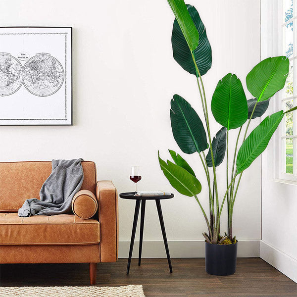Livingandhome Artificial Banana Leaf Tree 180cm, UK version