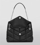 Saint Laurent Loulou shoulder bag small puffer matelassé (British brand)