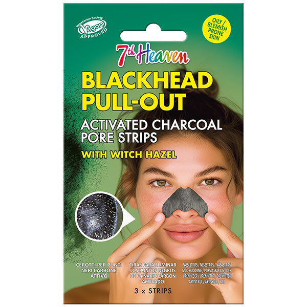 7th Heaven Pore Strips Charcoal Witch Hazel Extract - British product