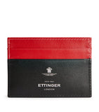 Ettinger flat card holder in soft leather, imported from the UK