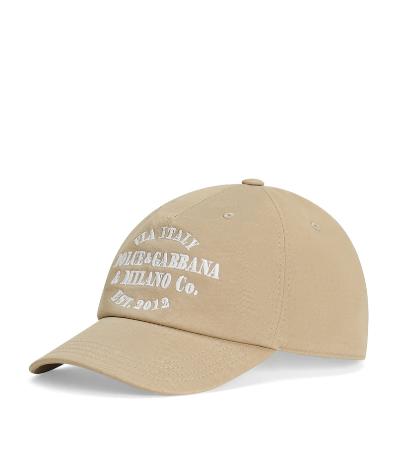 Dolce&Gabbana kids cap with embroidered logo, imported from the UK