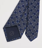 Giorgio Armani silk geometric jacquard tie 7cm - British product