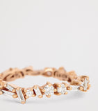 Suzanne Kalan rose gold diamond eternity ring, imported from the UK