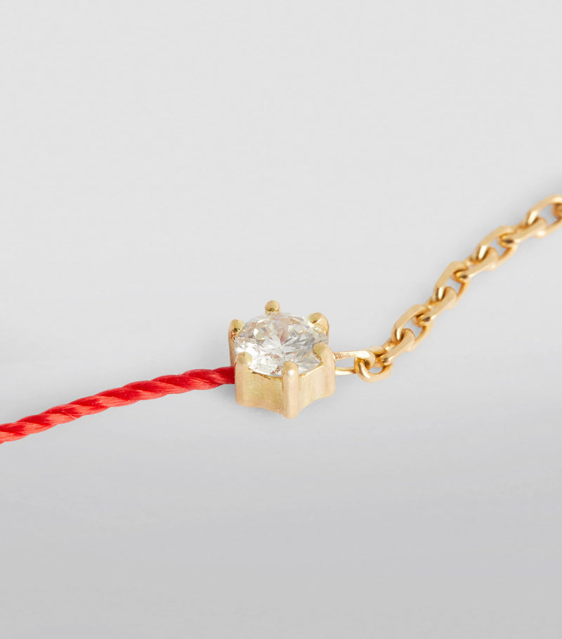 Redline Absolu yellow gold diamond thread bracelet, UK version