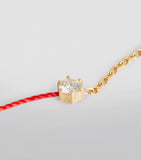 Redline Absolu yellow gold diamond thread bracelet, UK version