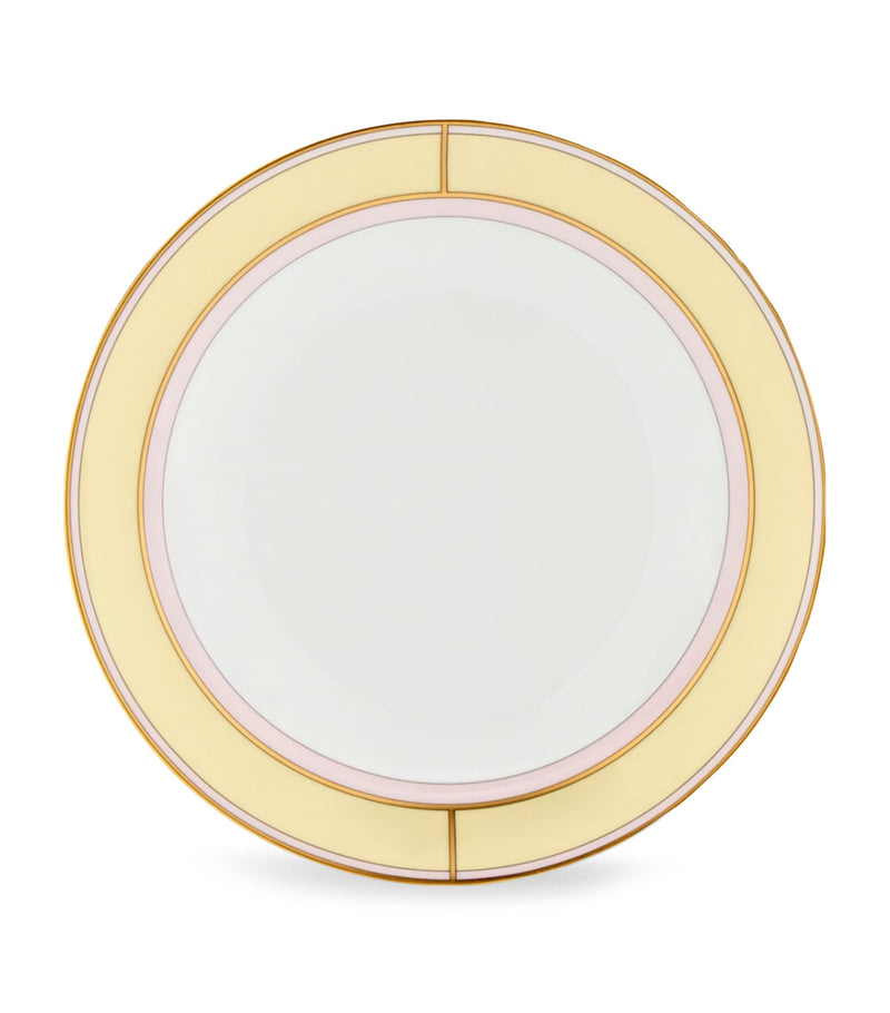 GINORI 1735 porcelain soup plate Giallo 24cm, UK version