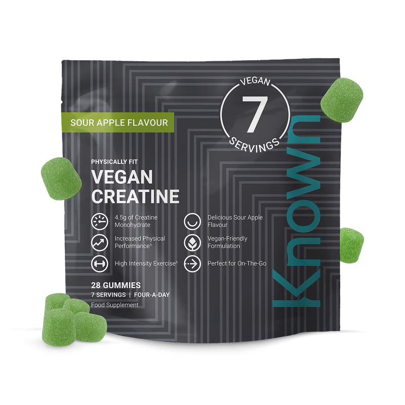 Known sour apple creatine gummies 28 pack, UK version