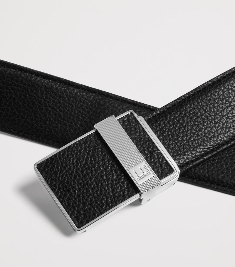 Dunhill leather automatic longtail buckle belt (British brand)