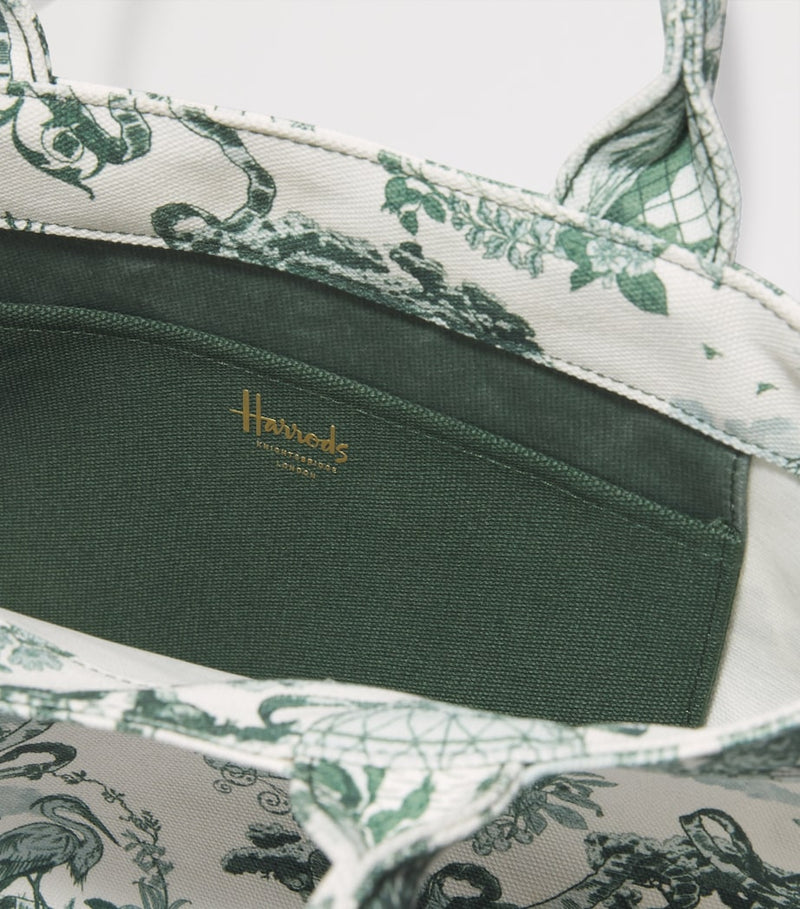 Harrods small toile tote bag (British brand)