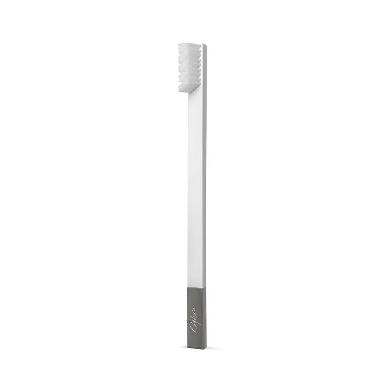 APRIORI white silver medium toothbrush, UK version