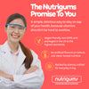 Nutrigums Happy Fibre Inulin gummies 60 count, imported from the UK