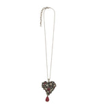 Saint Laurent heart pendant necklace 48cm - British product