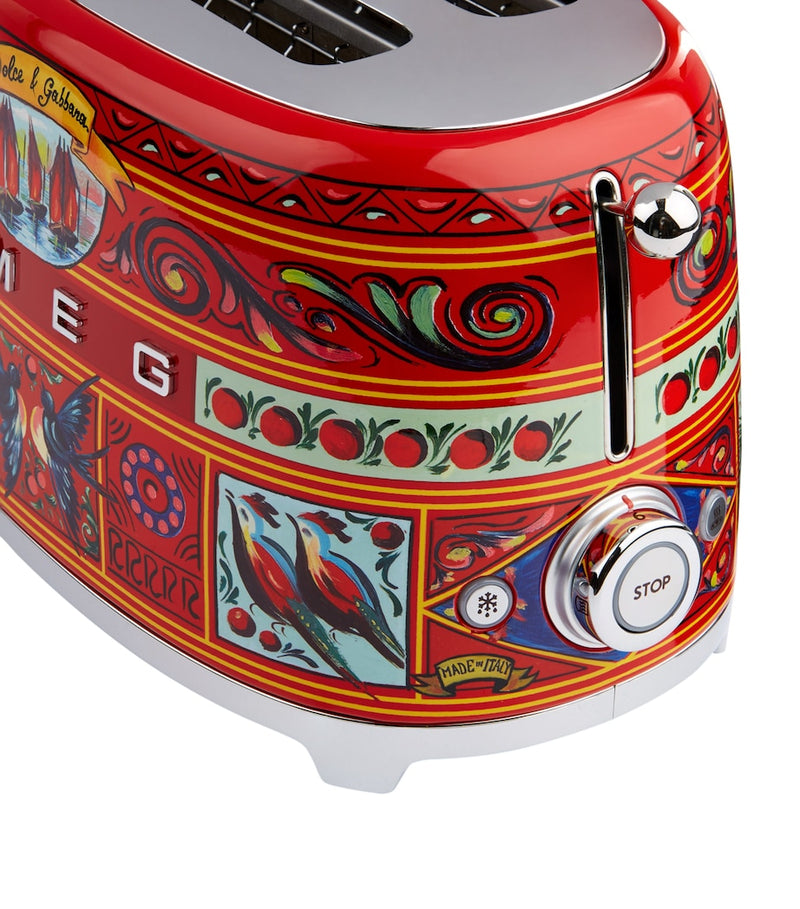 Smeg Dolce & Gabbana 2-slice toaster, imported from the UK
