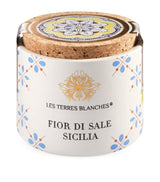 Harrods Les Terres Blanches Fior di Sale Sicilia Sea Salt (70g)- Buy online at McGrocer