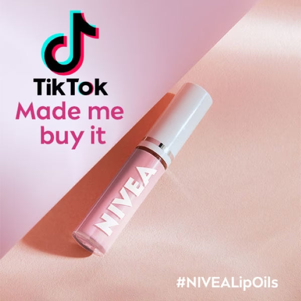 Nivea lip oil clear glow 5.5ml, imported from the UK