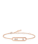 Harrods Messika Move Classique Pink Gold and Diamond Bracelet (0.30ct)- Buy online at McGrocer