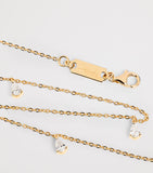 Harrods yellow gold diamond necklace 0.80ct (British brand)