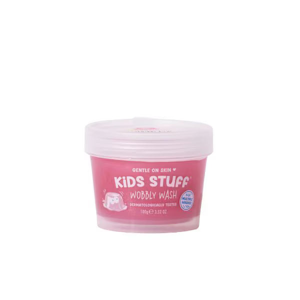 Kids Stuff Wobbly Wash Pink Strawberry 100g, UK version