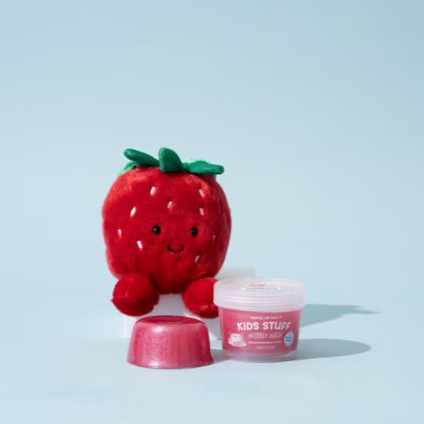 Kids Stuff Wobbly Wash Pink Strawberry 100g, UK version