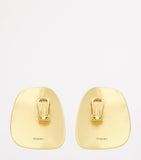 Saint Laurent Cabochon clip-on earrings with gold-tone frame, UK version
