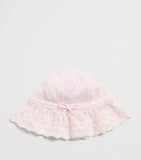 Louise Misha cotton embroidered bucket hat for children, UK version