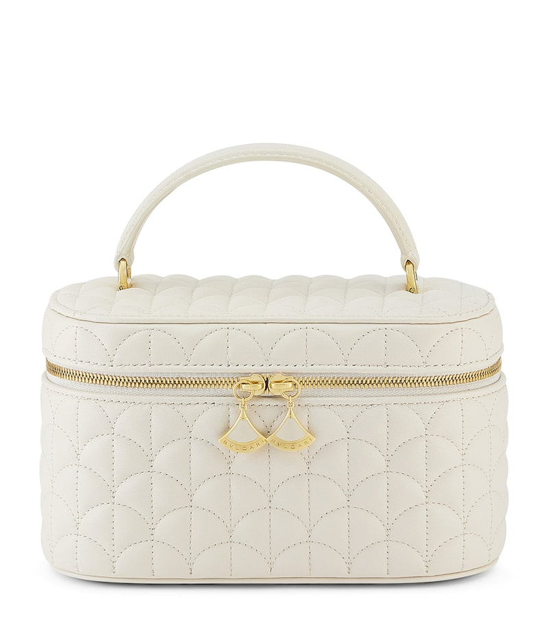 Bvlgari vanity case bag in Perla White calf leather, UK version