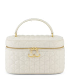 Bvlgari vanity case bag in Perla White calf leather, UK version