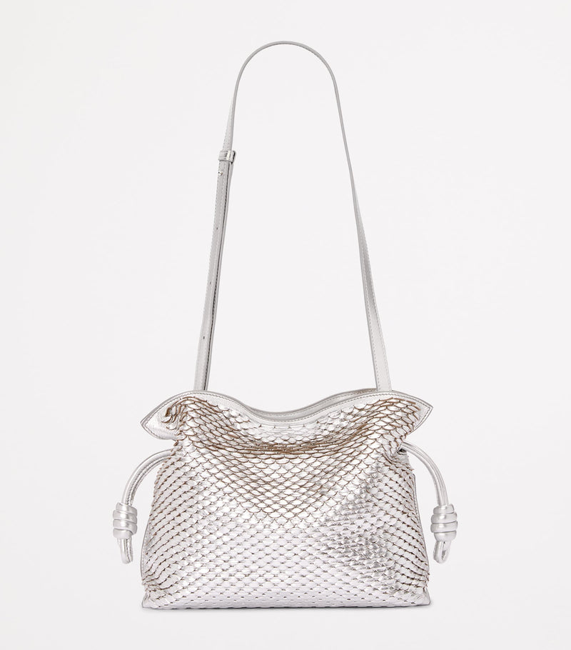 LOEWE Flamenco clutch brown leather scales - British product