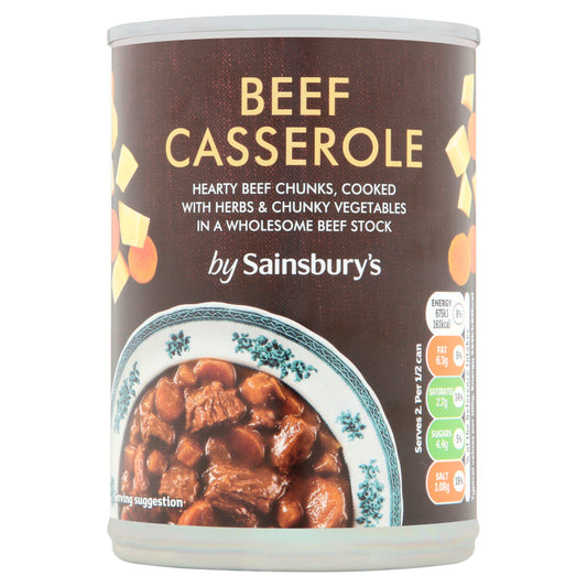Sainsbury's Beef Casserole 392g Hot meat & meals Sainsburys   