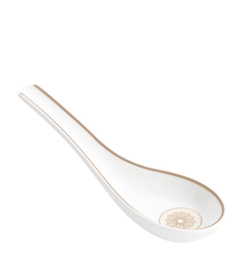 Christofle porcelain Chinese spoon platinum Impériale (British brand)