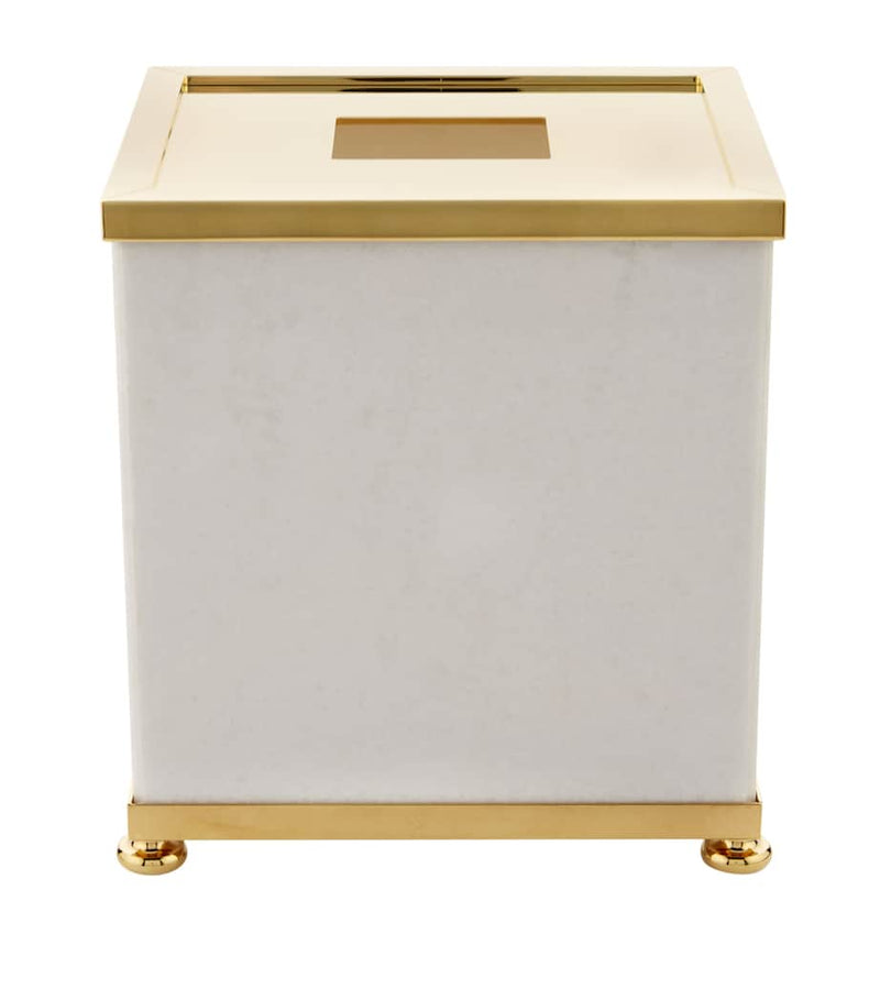 ZODIAC marble tissue box with gold-plated lid (British brand)