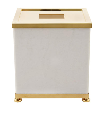 Harrods Luxury Marble Tissue Box with Gold-Plated Lid for Décor- Buy online at McGrocer