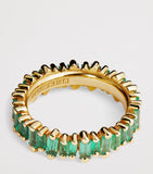 Suzanne Kalan yellow gold emerald eternity ring, UK version