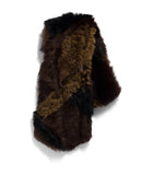 Miu Miu patchwork shearling stole luxury accessory - British product